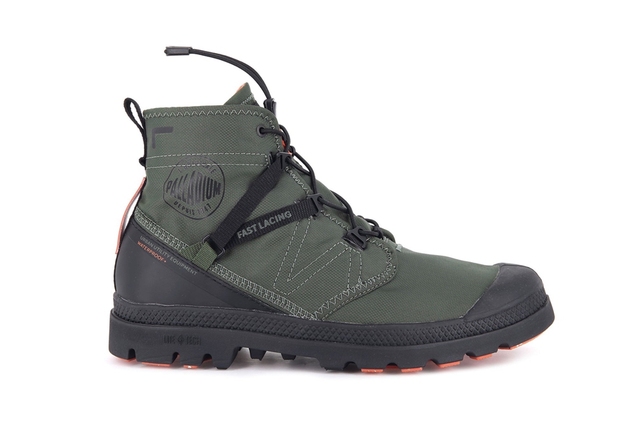 Palladium Pampa Travel Lite+ Waterdichte Olijfgroen | IEX7777VI